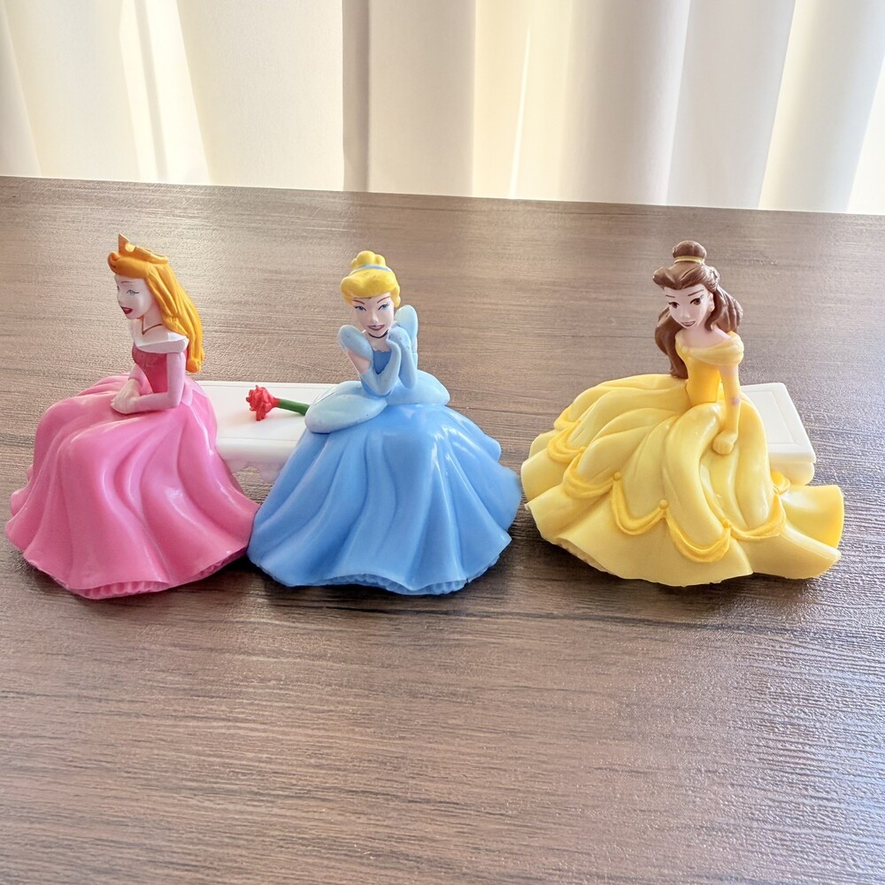 Disney Princess Cake Topper Decopac Cinderella Sleeping Beauty Aurora & Belle